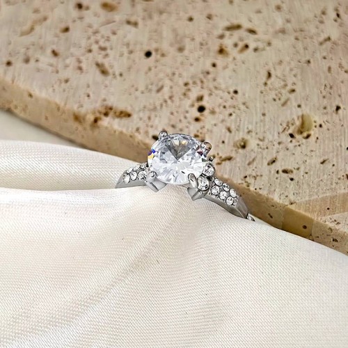 ANELLO DI FIDANZAMENTO REGOLABILE CON ZIRCONE - AGS2464B498
