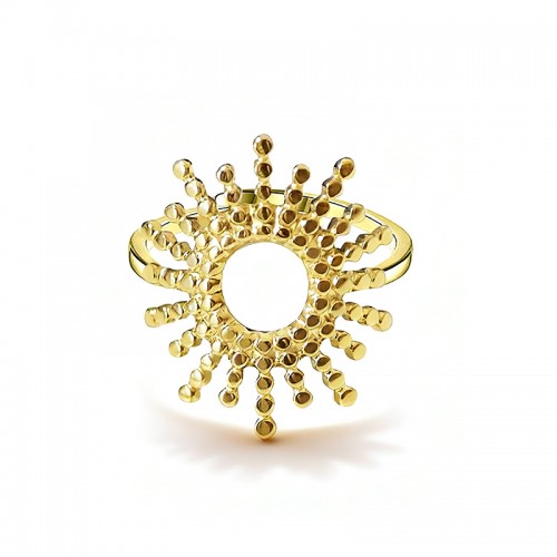 ANELLO APERTO REGOLABILE SOLE - JN2524C203