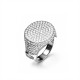 ANELLO CHEVALIER REGOLABILE CON PAVÉ DI ZIRCONI - JN26128C726