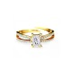 ANELLO REGOLABILE CON ZIRCONE RETTANGOLARE - JN2668D009