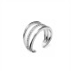 ANELLO RIGIDO A TRE FILI CON ZIRCONI - JN2668D012
