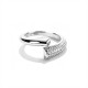 ANELLO REGOLABILE ASIMMETRICO CON PAVÉ DI ZIRCONI - JN2672D013