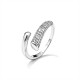 ANELLO REGOLABILE ASIMMETRICO CON PAVÉ DI ZIRCONI - JN2672D013