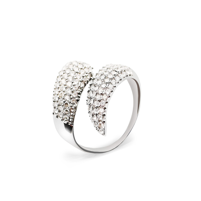 ANELLO APERTO REGOLABILE CON PAVÉ DI ZIRCONI - MY251288B445 ANELLO APERTO REGOLABILE CON PAVÉ DI ZIRCONI - MY251288B445