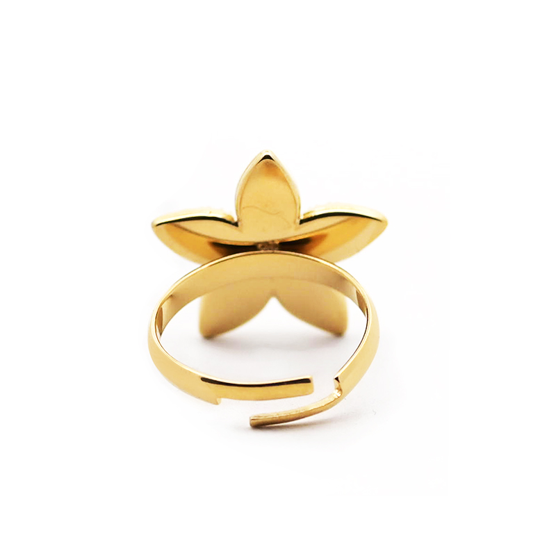 ANELLO A FIORE REGOLABILE CON ZIRCONI - MY25536C691