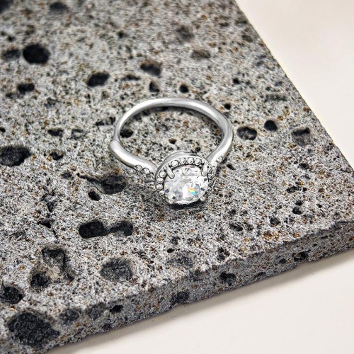 ANELLO DI FIDANZAMENTO REGOLABILE CON ZIRCONE - MY2556B