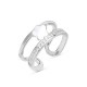 ANELLO APERTO REGOLABILE CON FIORE E ZIRCONE - MY25584B437 ANELLO APERTO REGOLABILE CON FIORE E ZIRCONE - MY25584B437