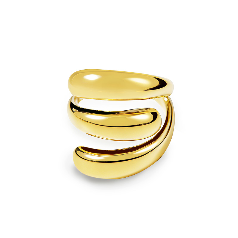 ANELLO APERTO REGOLABILE A TRE LIVELLI BOMBATI - MY25584C352