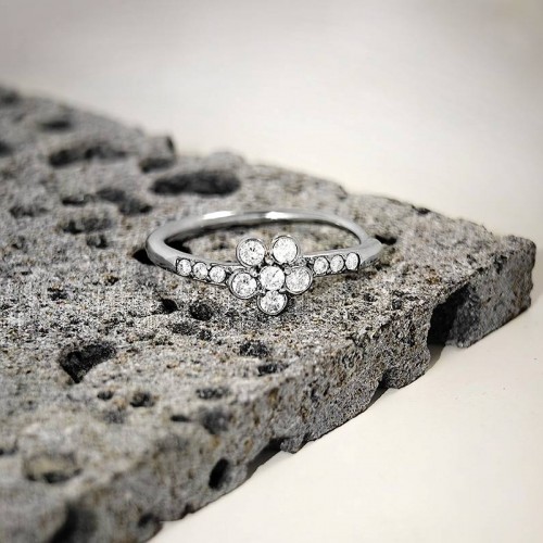 ANELLO DI FIDANZAMENTO REGOLABILE CON ZIRCONE - MY2560B442