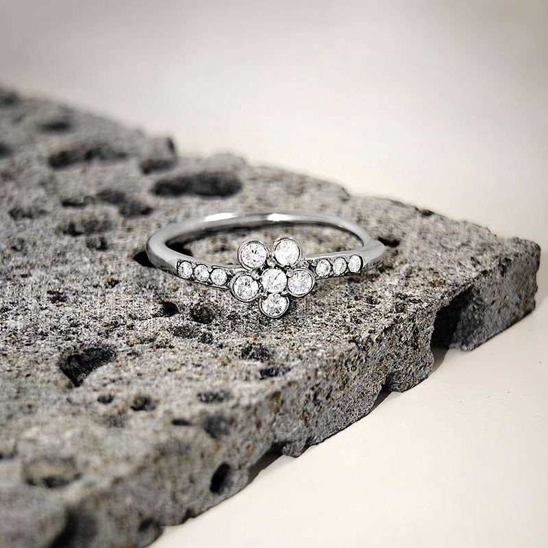 ANELLO DI FIDANZAMENTO REGOLABILE CON ZIRCONE - MY2560B442