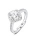 ANELLO REGOLABILE CON ZIRCONE QUADRATO - MY25616B471