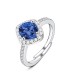 ANELLO REGOLABILE CON ZIRCONE QUADRATO - MY25616B471