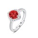 ANELLO REGOLABILE CON ZIRCONE QUADRATO - MY25616B471