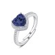 ANELLO REGOLABILE CON ZIRCONE A CUORE - MY25616B474