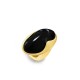 GRANDE ANELLO ELASTICO OVALE CON PIETRA IN RESINA - NY24100B878 GRANDE ANELLO ELASTICO OVALE CON PIETRA IN RESINA - NY24100B878