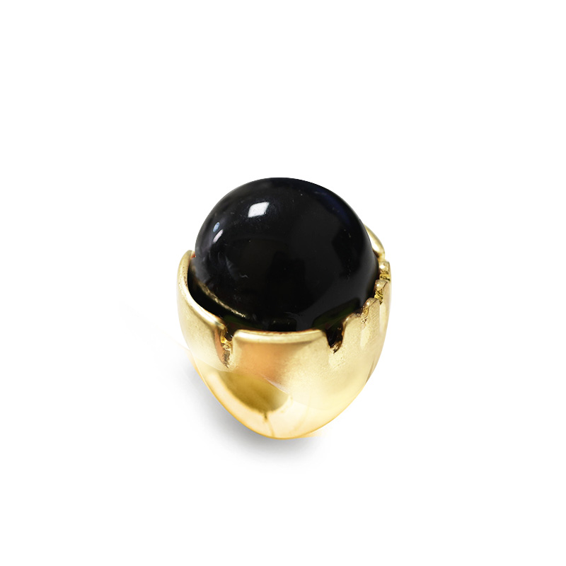 GRANDE ANELLO ELASTICO TONDO CON PIETRA IN RESINA - NY24100B879 GRANDE ANELLO ELASTICO TONDO CON PIETRA IN RESINA - NY24100B879