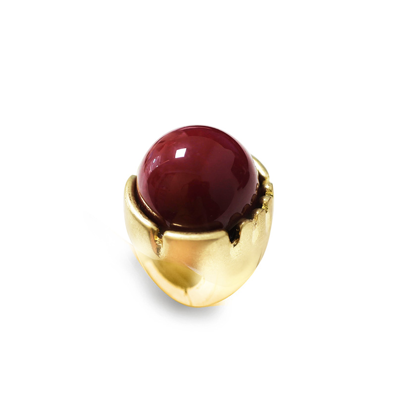 GRANDE ANELLO ELASTICO TONDO CON PIETRA IN RESINA - NY24100B879 GRANDE ANELLO ELASTICO TONDO CON PIETRA IN RESINA - NY24100B879