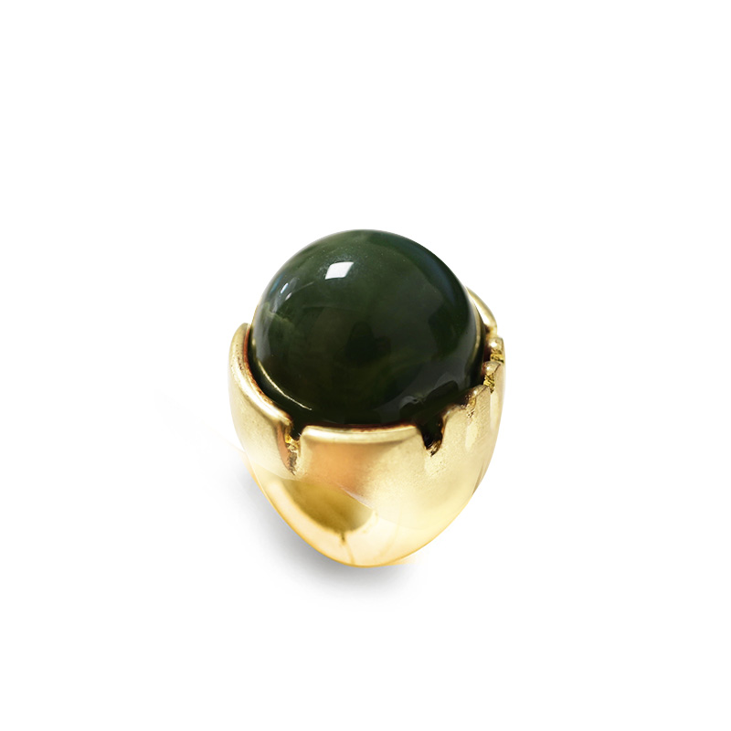 GRANDE ANELLO ELASTICO TONDO CON PIETRA IN RESINA - NY24100B879 GRANDE ANELLO ELASTICO TONDO CON PIETRA IN RESINA - NY24100B879