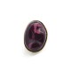 GRANDE ANELLO ELASTICO OVALE CON PIETRA IN RESINA - NY24100B884