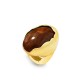 GRANDE ANELLO ELASTICO OVALE CON PIETRA IN RESINA - NY24100B880/B885