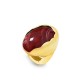 GRANDE ANELLO ELASTICO OVALE CON PIETRA IN RESINA - NY24100B880/B885