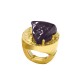 GRANDE ANELLO ELASTICO OVALE CON PIETRA IN RESINA - NY24100B888