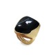 GRANDE ANELLO ELASTICO IRREGOLARE CON PIETRA IN RESINA - NY24100B889