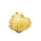 GRANDE ANELLO ELASTICO CORAL CON PIETRA IN RESINA A CUORE - NY24108B883 GRANDE ANELLO ELASTICO CORAL CON PIETRA IN RESINA A CUORE - NY24108B883