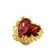 GRANDE ANELLO ELASTICO CORAL CON PIETRA IN RESINA A CUORE - NY24108B883 GRANDE ANELLO ELASTICO CORAL CON PIETRA IN RESINA A CUORE - NY24108B883