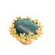 GRANDE ANELLO ELASTICO CORAL CON PIETRA IN RESINA - NY24108B892