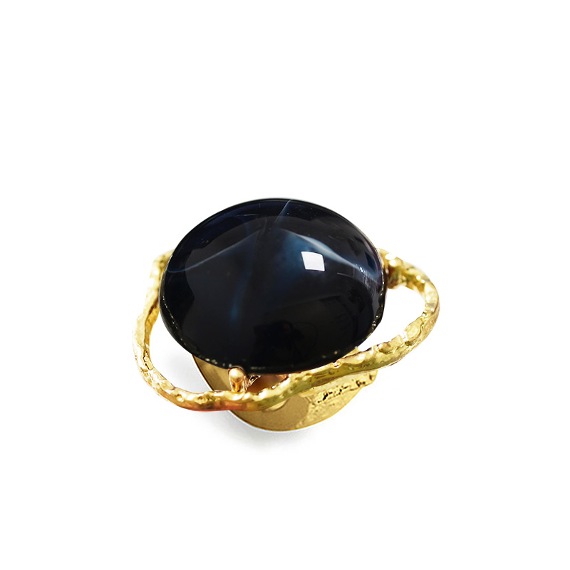 GRANDE ANELLO ELASTICO IRREGOLARE CON PIETRA IN RESINA - NY2492B886 GRANDE ANELLO ELASTICO IRREGOLARE CON PIETRA IN RESINA - NY2492B886