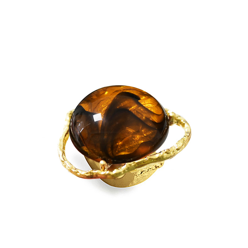 GRANDE ANELLO ELASTICO IRREGOLARE CON PIETRA IN RESINA - NY2492B886 GRANDE ANELLO ELASTICO IRREGOLARE CON PIETRA IN RESINA - NY2492B886