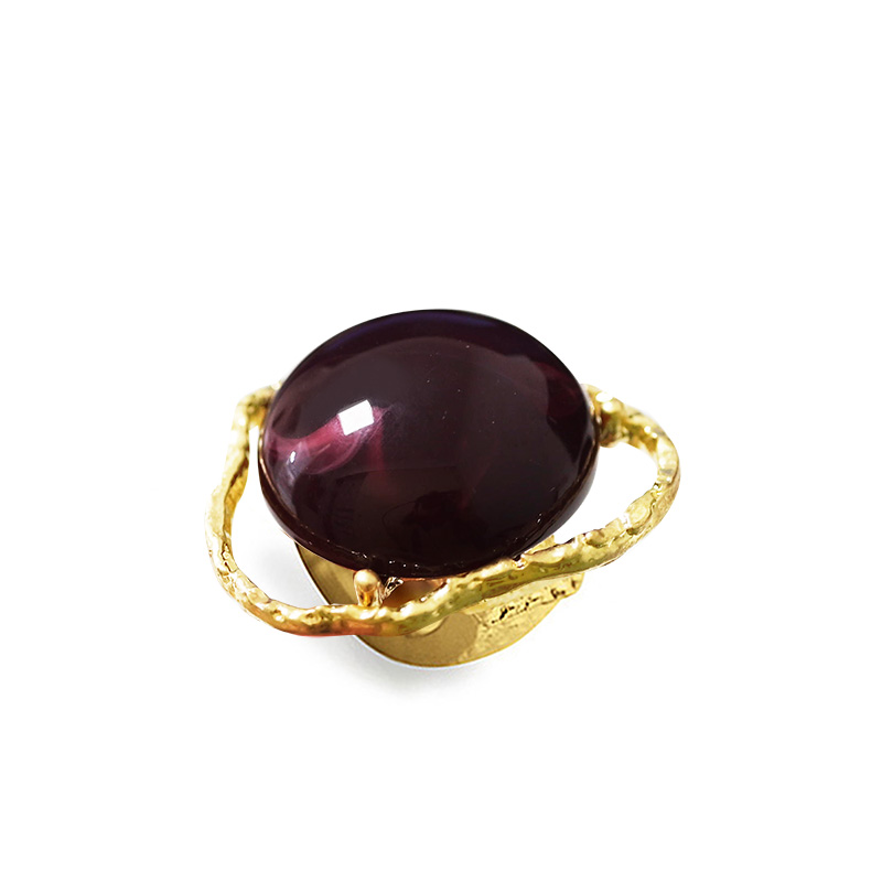 GRANDE ANELLO ELASTICO IRREGOLARE CON PIETRA IN RESINA - NY2492B886 GRANDE ANELLO ELASTICO IRREGOLARE CON PIETRA IN RESINA - NY2492B886