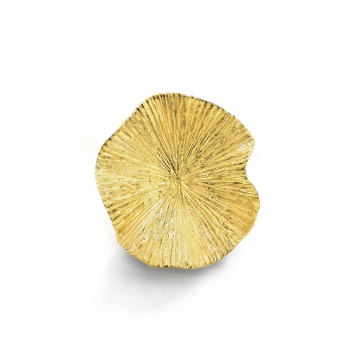 GRANDE ANELLO ELASTICO FOGLIA DI LOTO - NY2492B894
