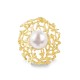 GRANDE ANELLO ELASTICO CORAL CON PERLA - NY2492B896