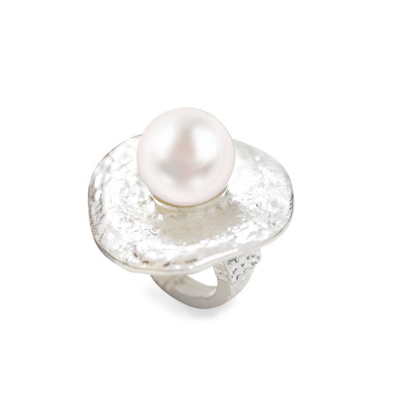 GRANDE ANELLO ELASTICO DISCO CON PERLA - NY2496B901 GRANDE ANELLO ELASTICO DISCO CON PERLA - NY2496B901