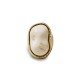 GRANDE ANELLO ELASTICO ORGANICO CON PIETRA IN RESINA - NY25100C568