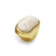 GRANDE ANELLO ELASTICO ORGANICO CON PIETRA IN RESINA - NY25100C568