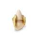 GRANDE ANELLO ELASTICO A PUNTA CON PIETRA IN RESINA - NY25100C570