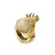 GRANDE ANELLO ELASTICO IRREGOLARE CON PIETRA IN RESINA - NY25100C572
