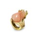 GRANDE ANELLO ELASTICO IRREGOLARE CON PIETRA IN RESINA - NY25100C572