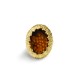 GRANDE ANELLO ELASTICO OVALE CON PIETRA IN RESINA - NY25100C573