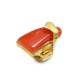 GRANDE ANELLO ELASTICO SCULTOREO CON PIETRA IN RESINA - NY25100C575
