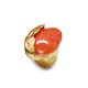 GRANDE ANELLO ELASTICO ORGANICO CON PIETRA IN RESINA - NY25100C576