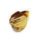 GRANDE ANELLO ELASTICO A MANDORLA CON PIETRA IN RESINA - NY25100C577