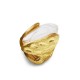 GRANDE ANELLO ELASTICO A MANDORLA CON PIETRA IN RESINA - NY25100C577