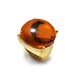 GRANDE ANELLO ELASTICO TONDO CON PIETRA IN RESINA - NY25100C582