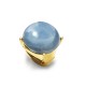 GRANDE ANELLO ELASTICO TONDO CON PIETRA IN RESINA - NY25100C582