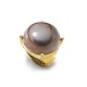 GRANDE ANELLO ELASTICO TONDO CON PIETRA IN RESINA - NY25100C582