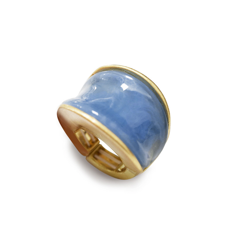 GRANDE ANELLO ELASTICO A SELLA IN RESINA - NY25100C583